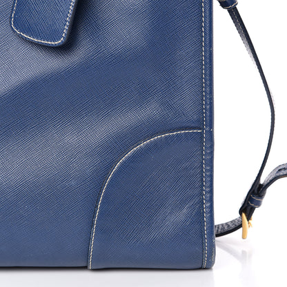 Prada Saffiano Lux Tote Bluette 12 of 20