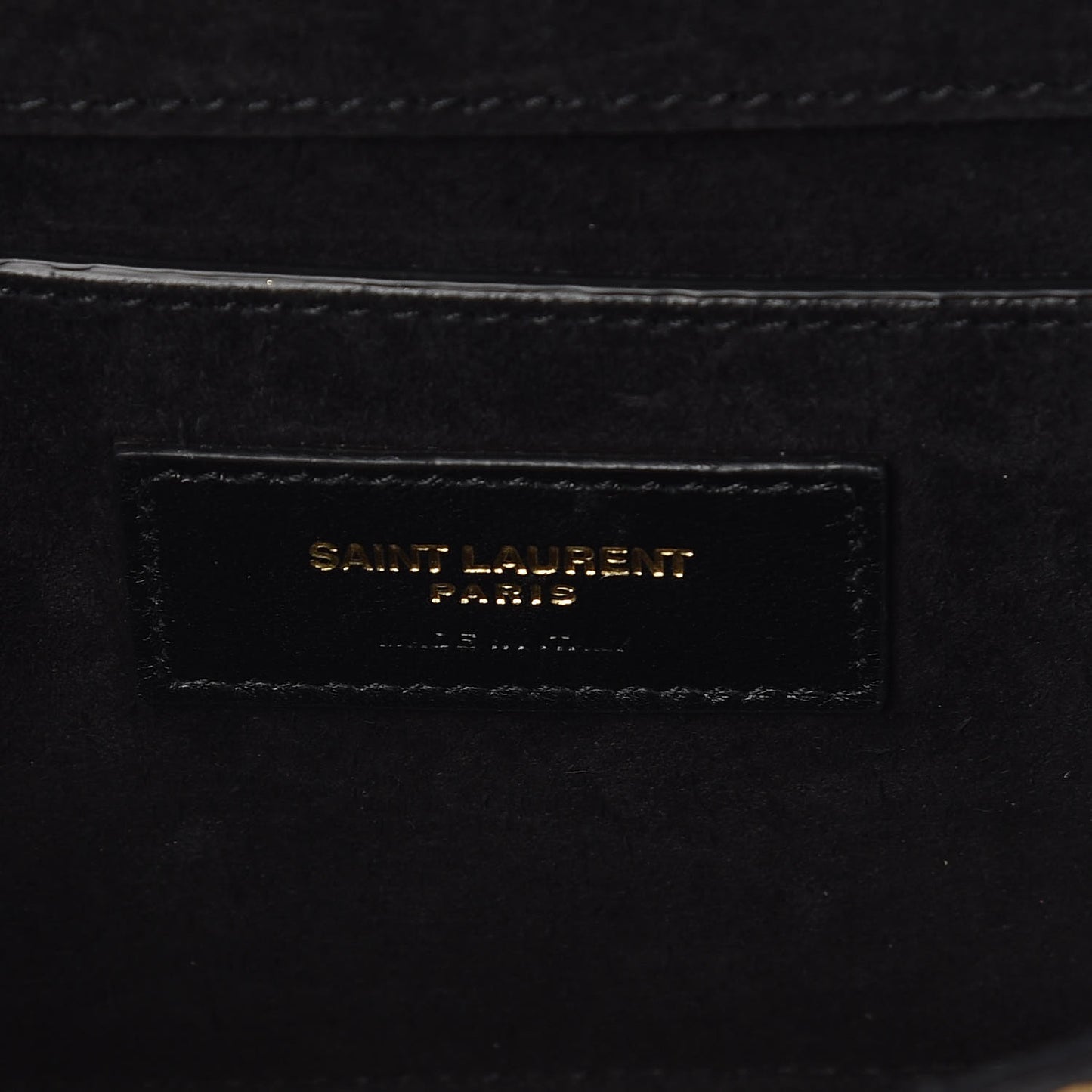 Metallic Calfskin Small Classic Monogram Kate Satchel Oro