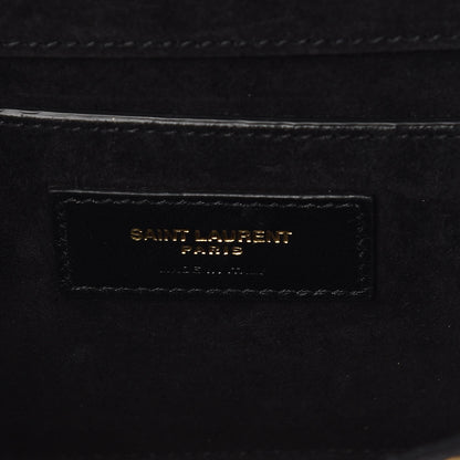 Saint Laurent Metallic Calfskin Small Classic Monogram Kate Satchel Oro 9 of 11