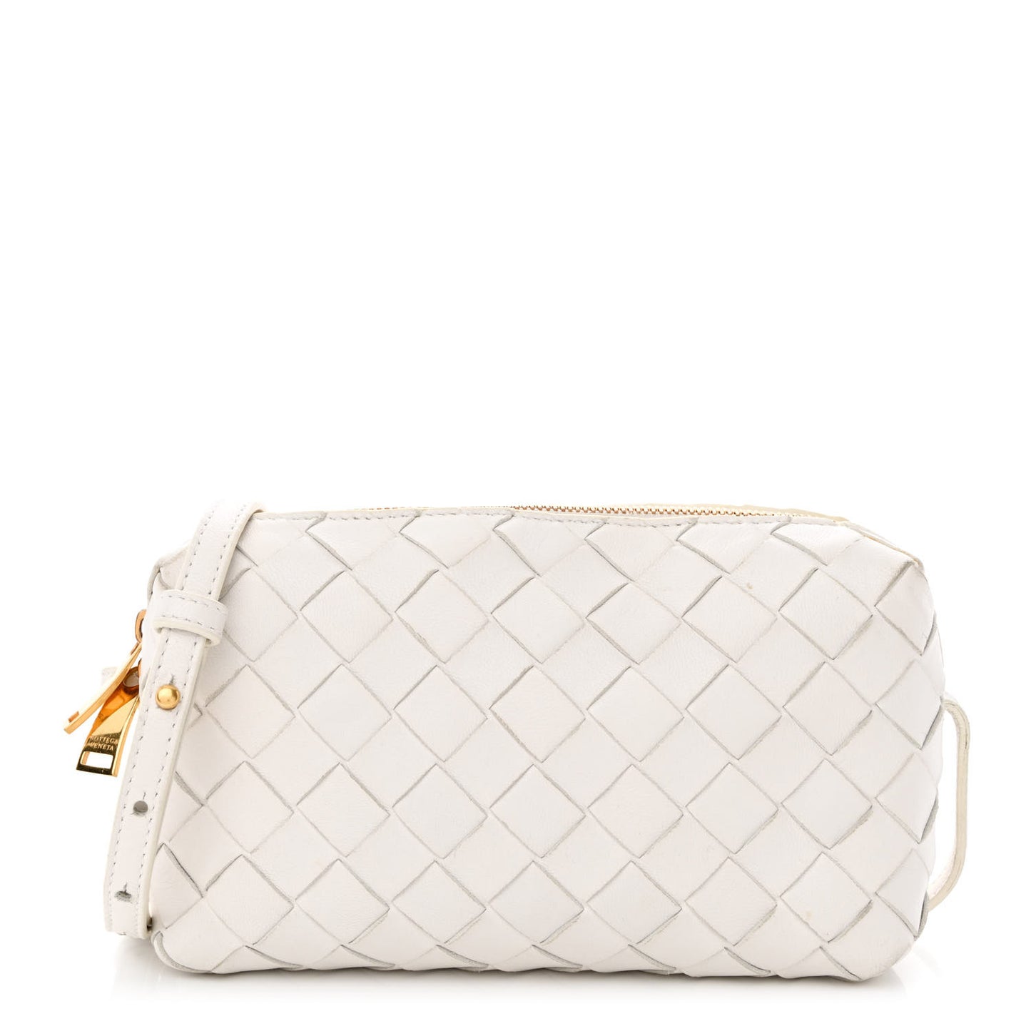 Nappa Intrecciato Crossbody White