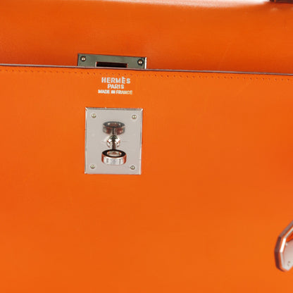 Hermes Box Kelly Sellier 32 Orange 10 of 28