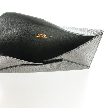 Hermes Lizard Niloticus Envelope Pouch GM Black 5 of 6