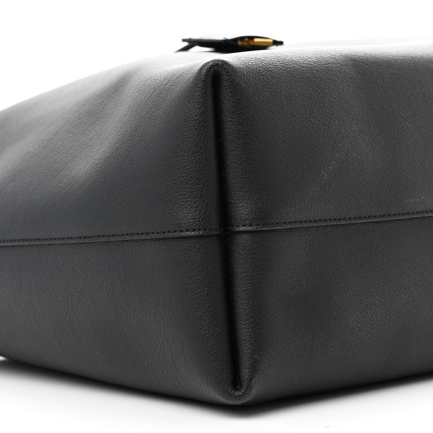 Calfskin Large Shopping Tote Black