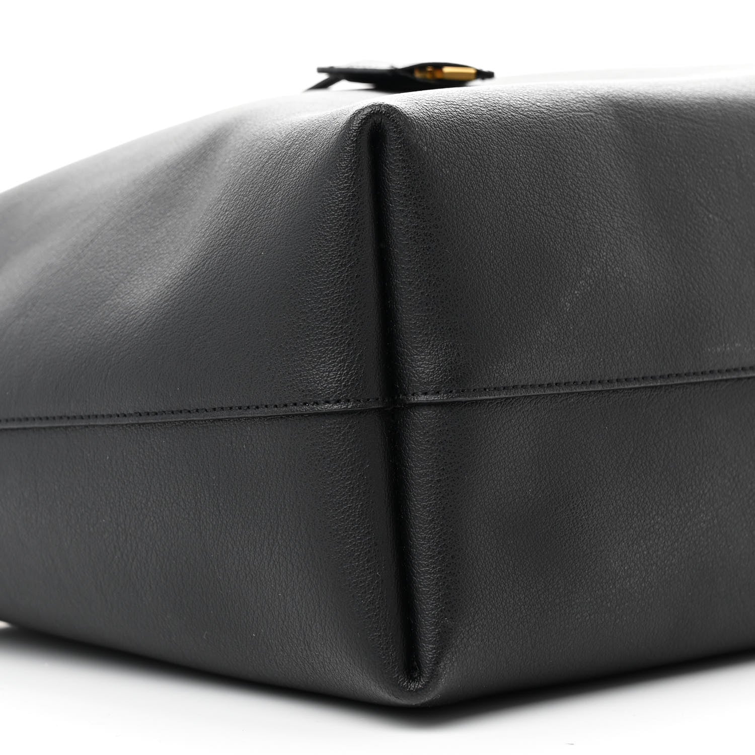 Saint Laurent Calfskin Large Shopping Tote Black 10 of 13
