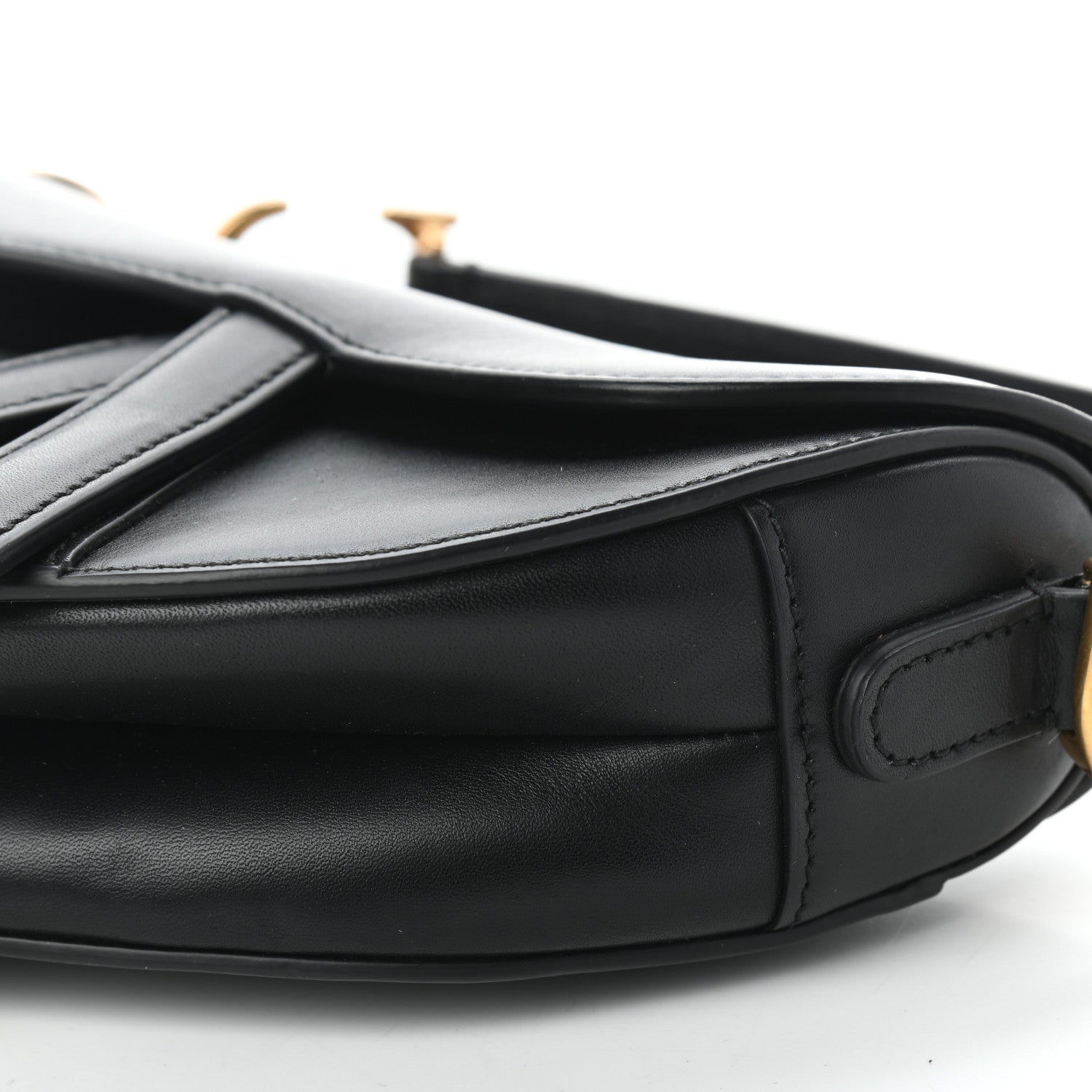 Christian Dior Calfskin Mini Saddle Bag Black 8 of 9