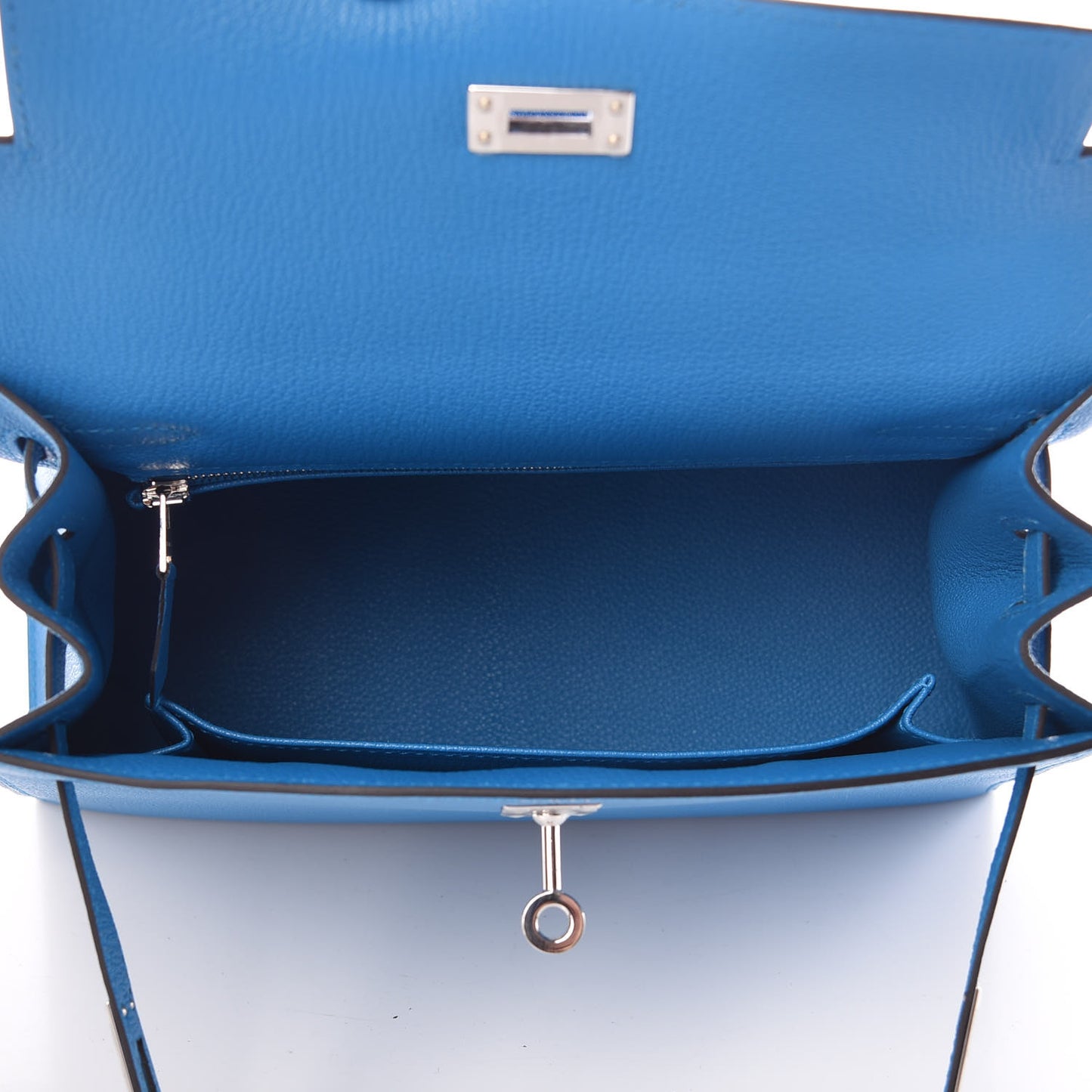 Chevre Chandra Kelly Sellier 25 Bleu Zanzibar