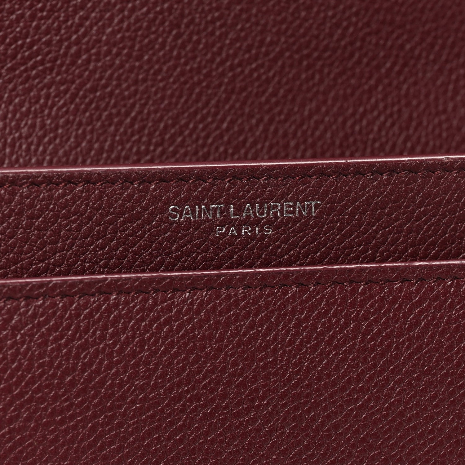 Saint Laurent Calfskin Monogram Medium Sunset Satchel Rouge Legion 6 of 9