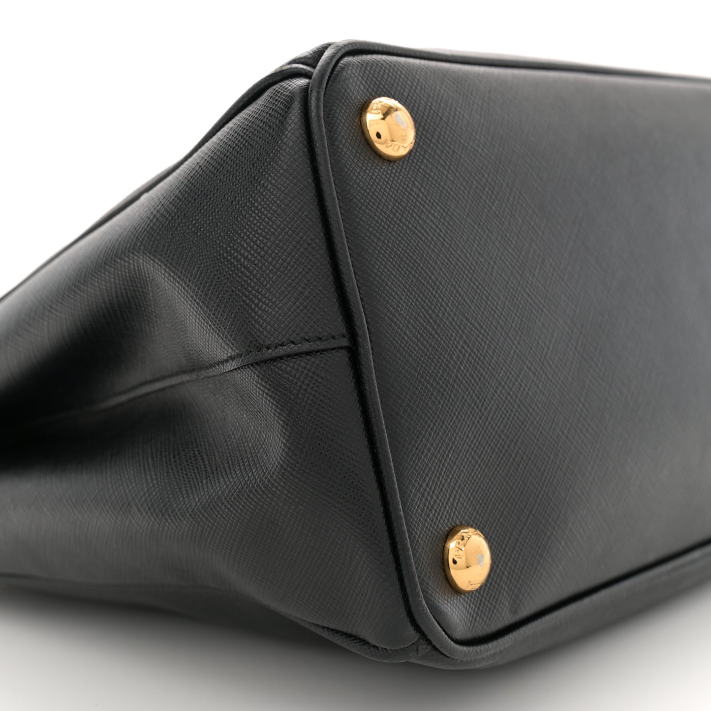 Saffiano Small Galleria Double Zip Tote Black