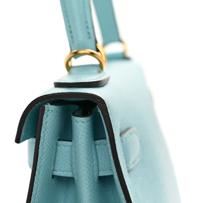 Hermes Epsom Kelly Sellier 28 Bleu Atoll 12 of 12