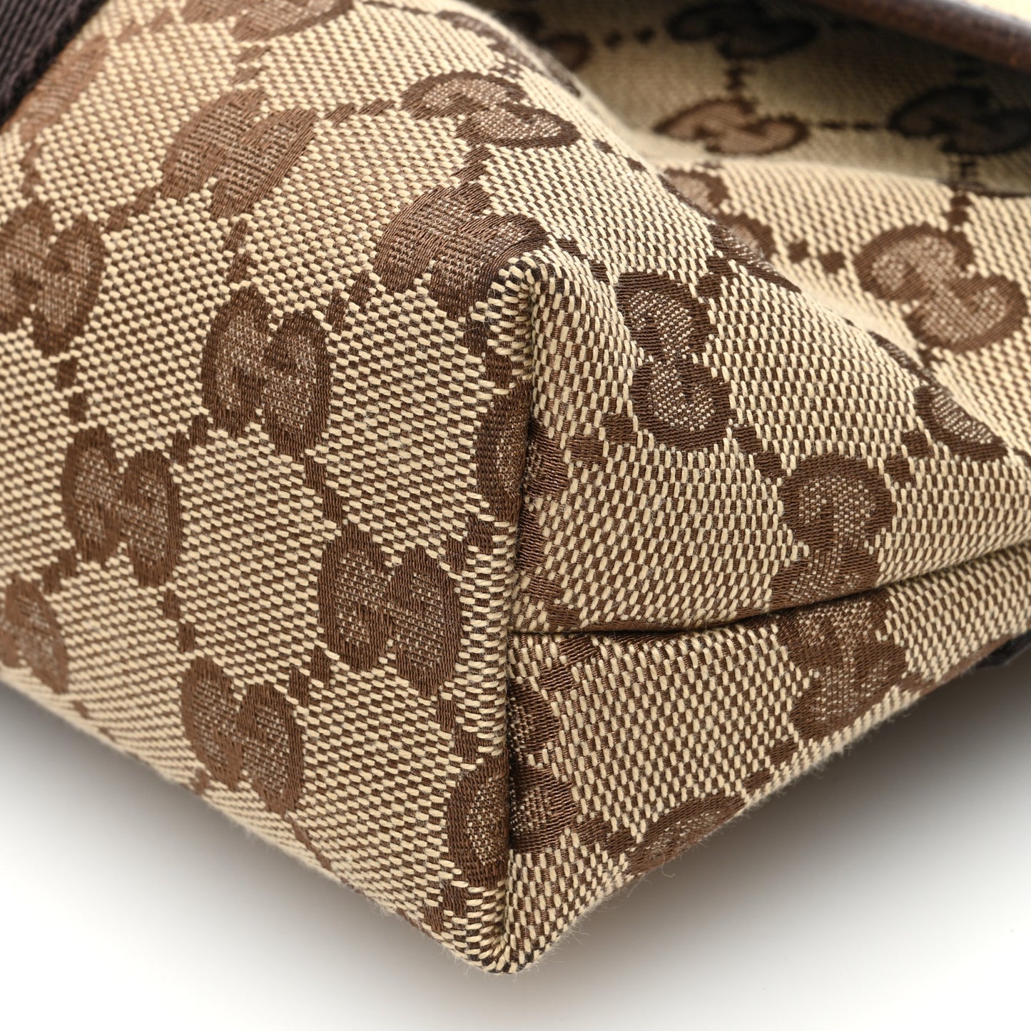 GG Monogram Buckle Belt Bag Dark Brown