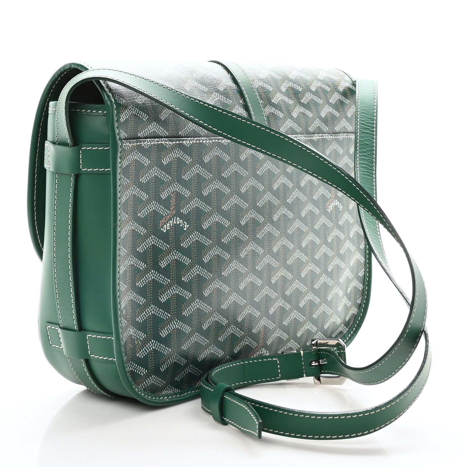 Goyard Goyardine Belvedere II MM Messenger Bag Green 3 of 9