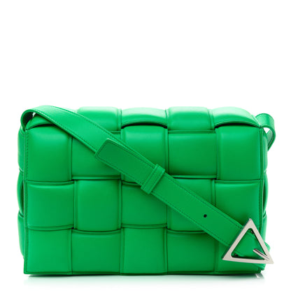 Bottega Veneta Nappa Maxi Intreccio Padded Cassette Crossbody Bag Grass 1 of 11