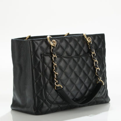 Chanel Caviar Quilted Grand Shopping Tote GST Black 3 of 7