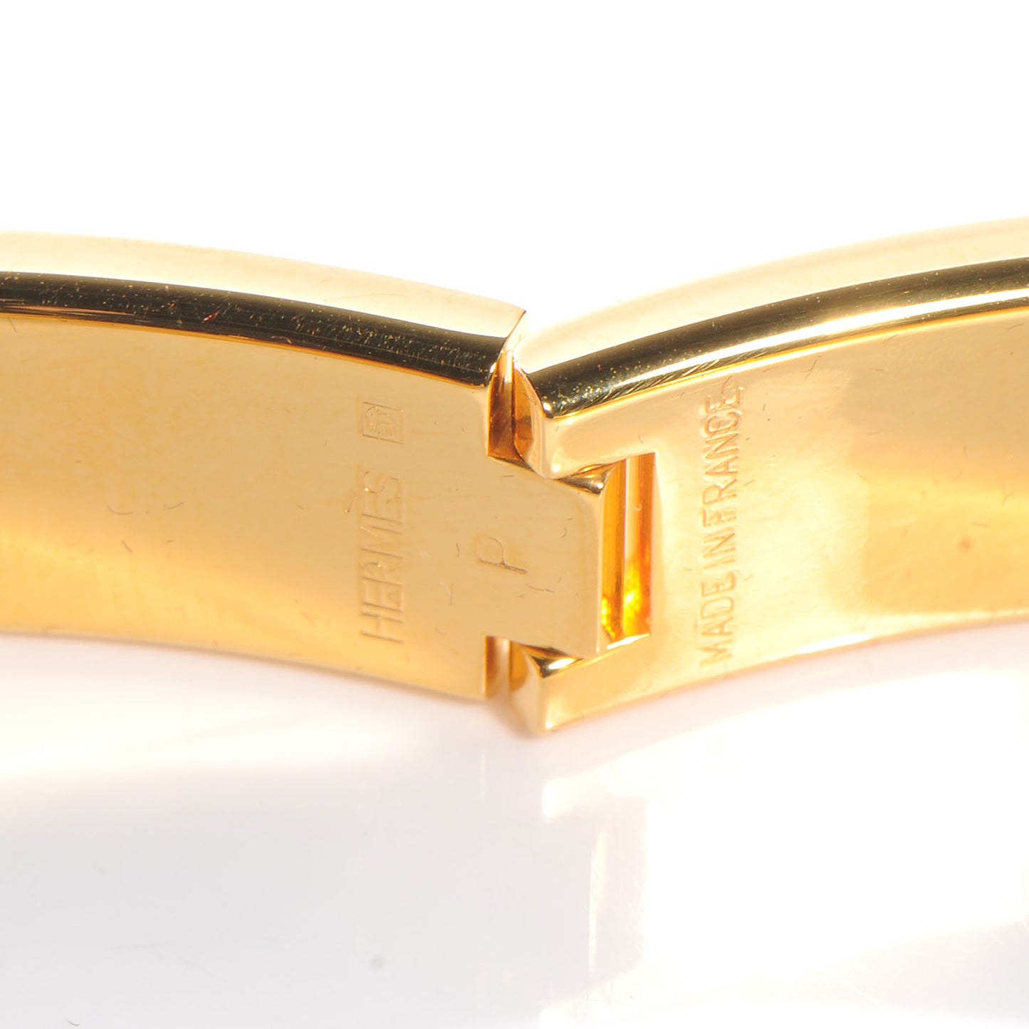 Narrow Enamel Clic Clac H Bracelet PM Poudre
