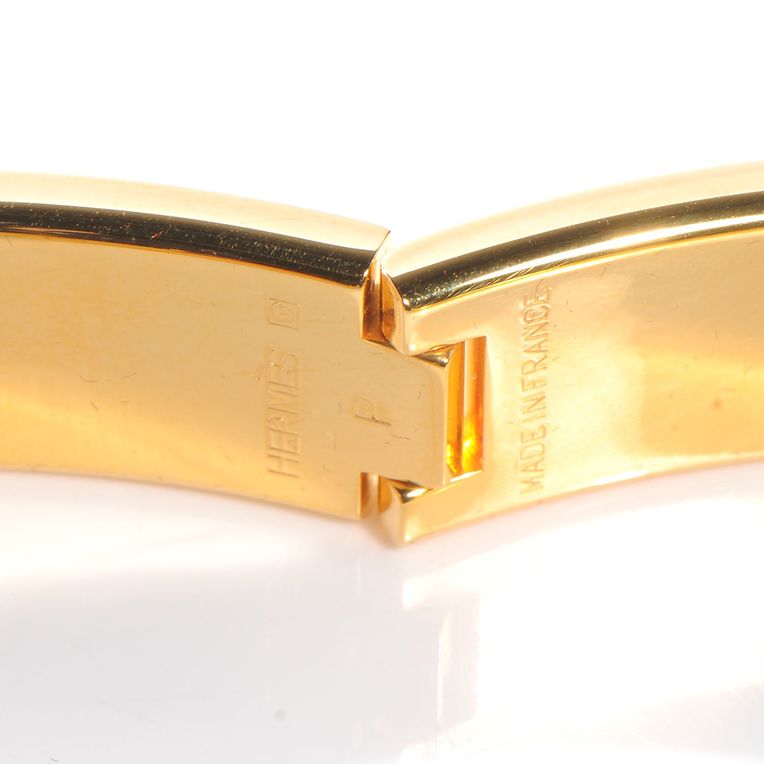 Hermes Narrow Enamel Clic Clac H Bracelet PM Poudre 4 of 5