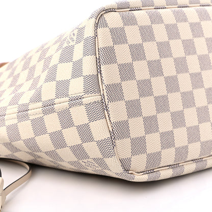 Louis Vuitton Damier Azur Braided Neverfull MM Pink 8 of 13