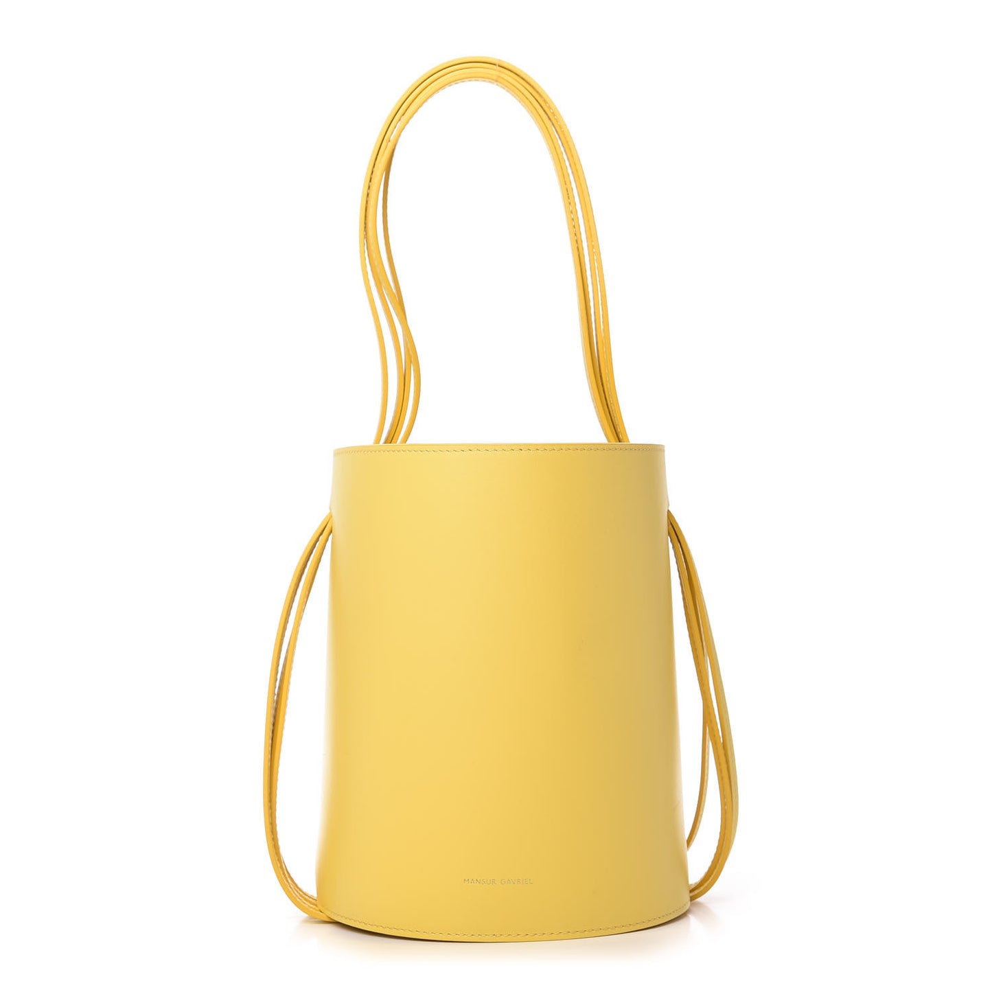 Calfskin Fringe Bucket Bag Sun