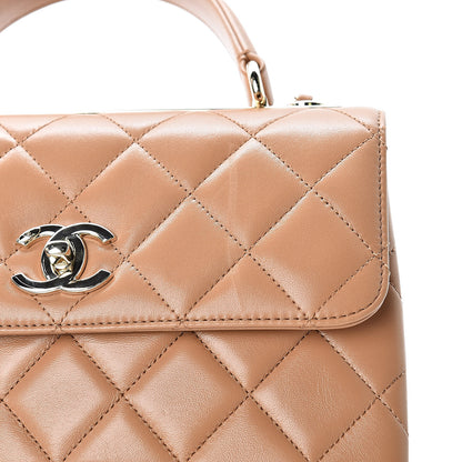 Chanel Lambskin Quilted Small Trendy CC Flap Dual Handle Bag Camel 13 of 13