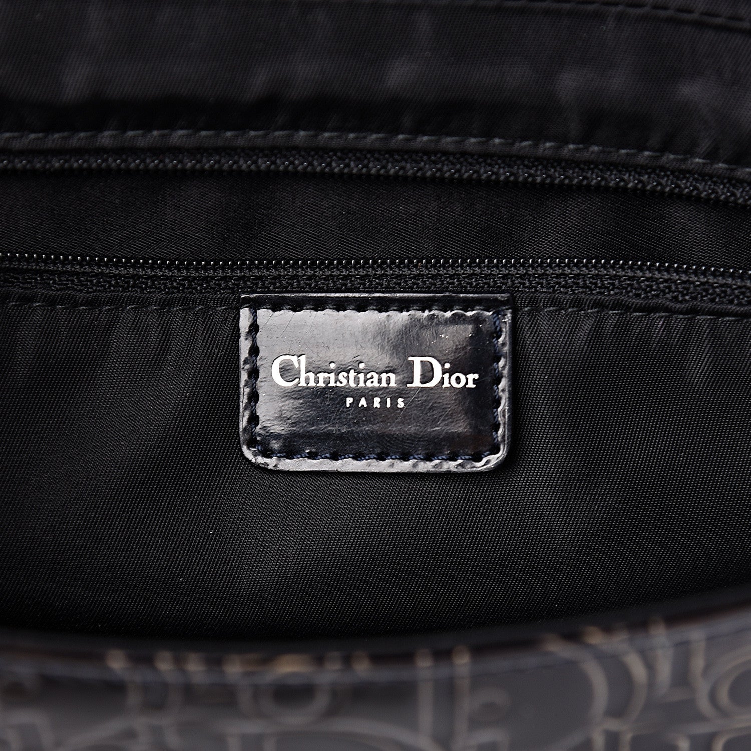 Christian Dior Patent Monogram Trotter Maris Pearl Shoulder Bag Brown 6 of 12