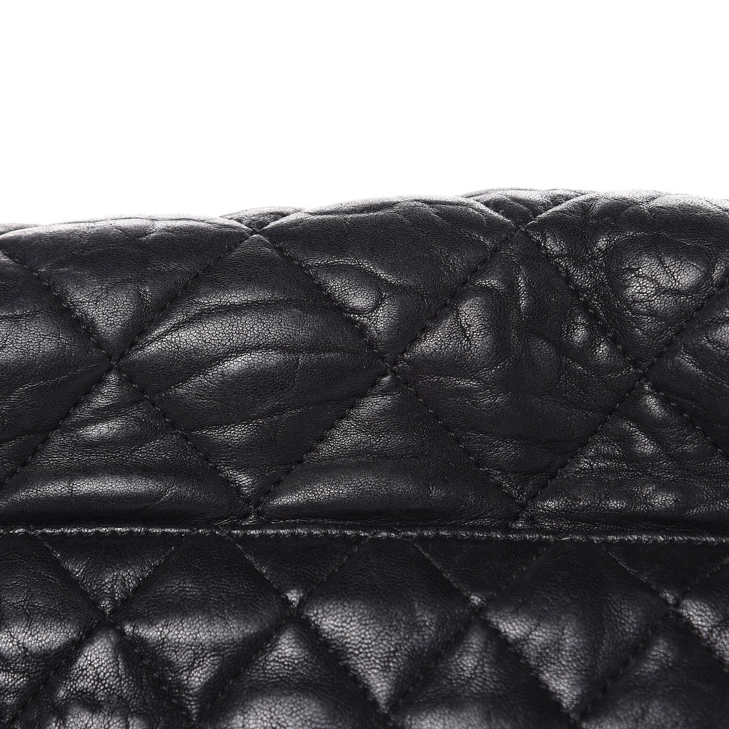Chanel Washed Lambskin Quilted Maxi Chain Around Flap Black 12 of 19