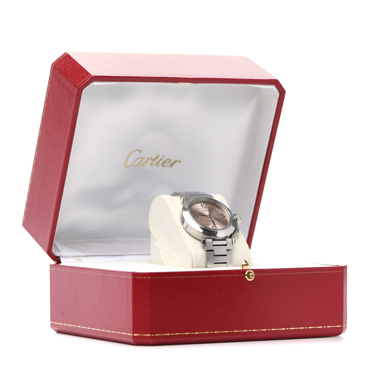 Stainless Steel 35mm Pasha C Big Date Automatic Watch Pink