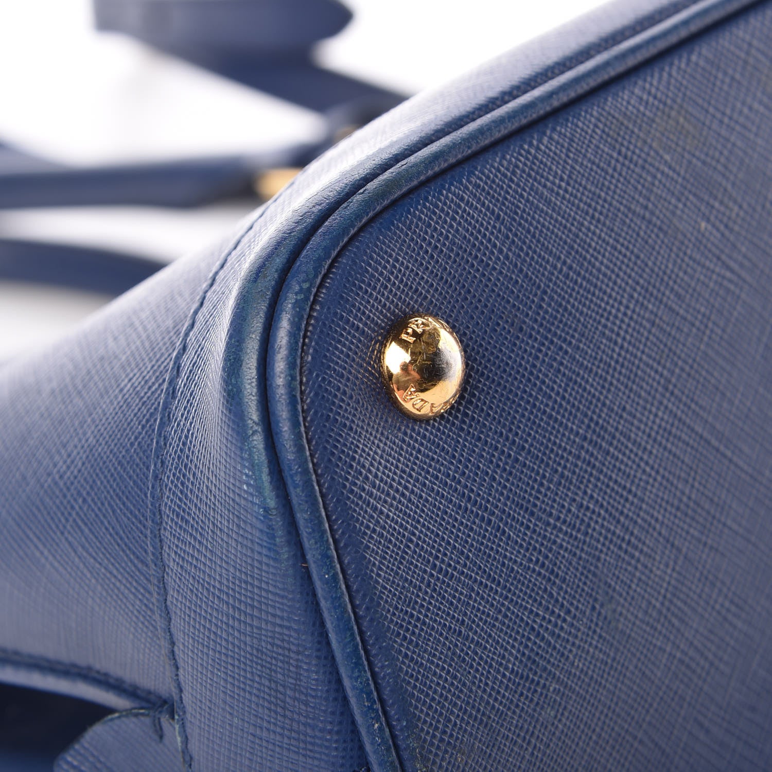 Prada Saffiano Lux Medium Open Promenade Tote Bluette 15 of 19