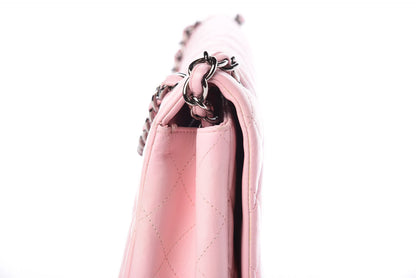 Chanel Lambskin Quilted Maxi Single Flap Pink 13 of 18