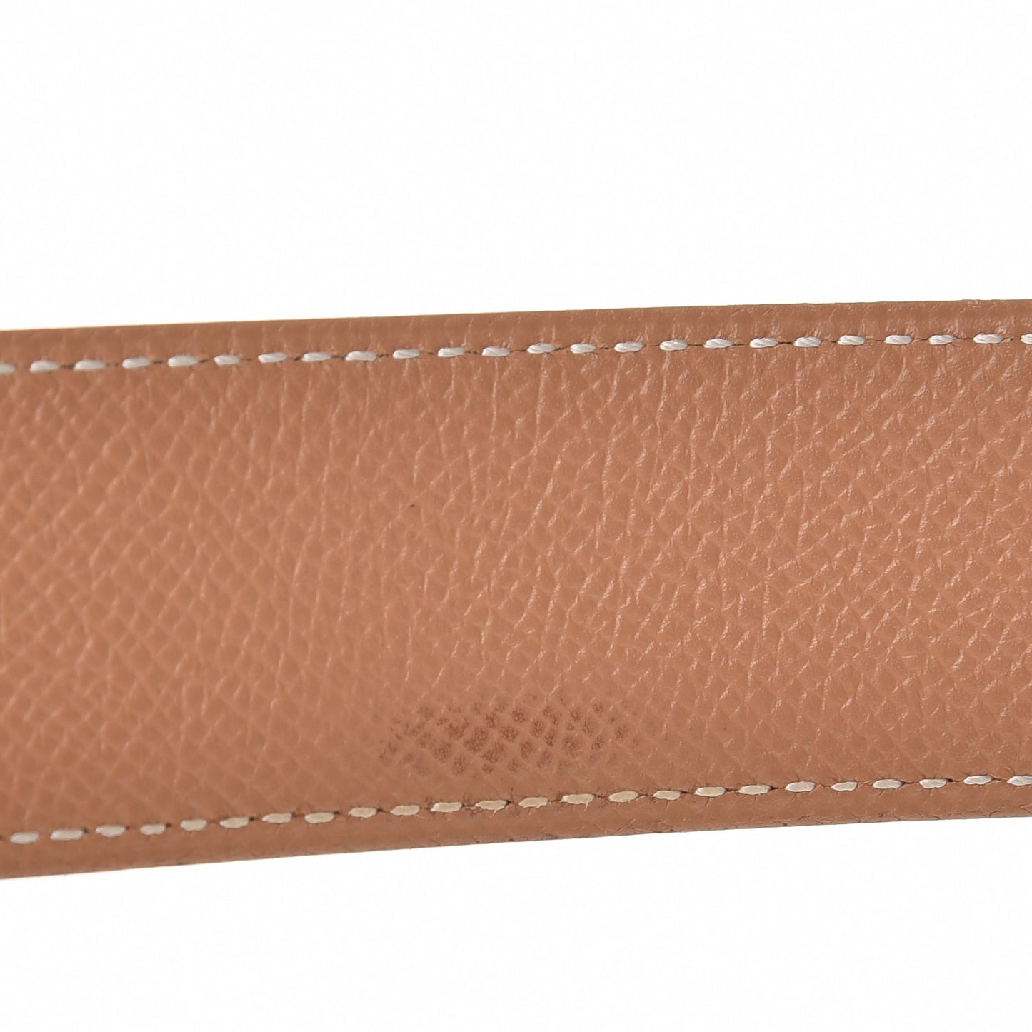 Courchevel 32mm Belt Strap 70 Chocolate Gold