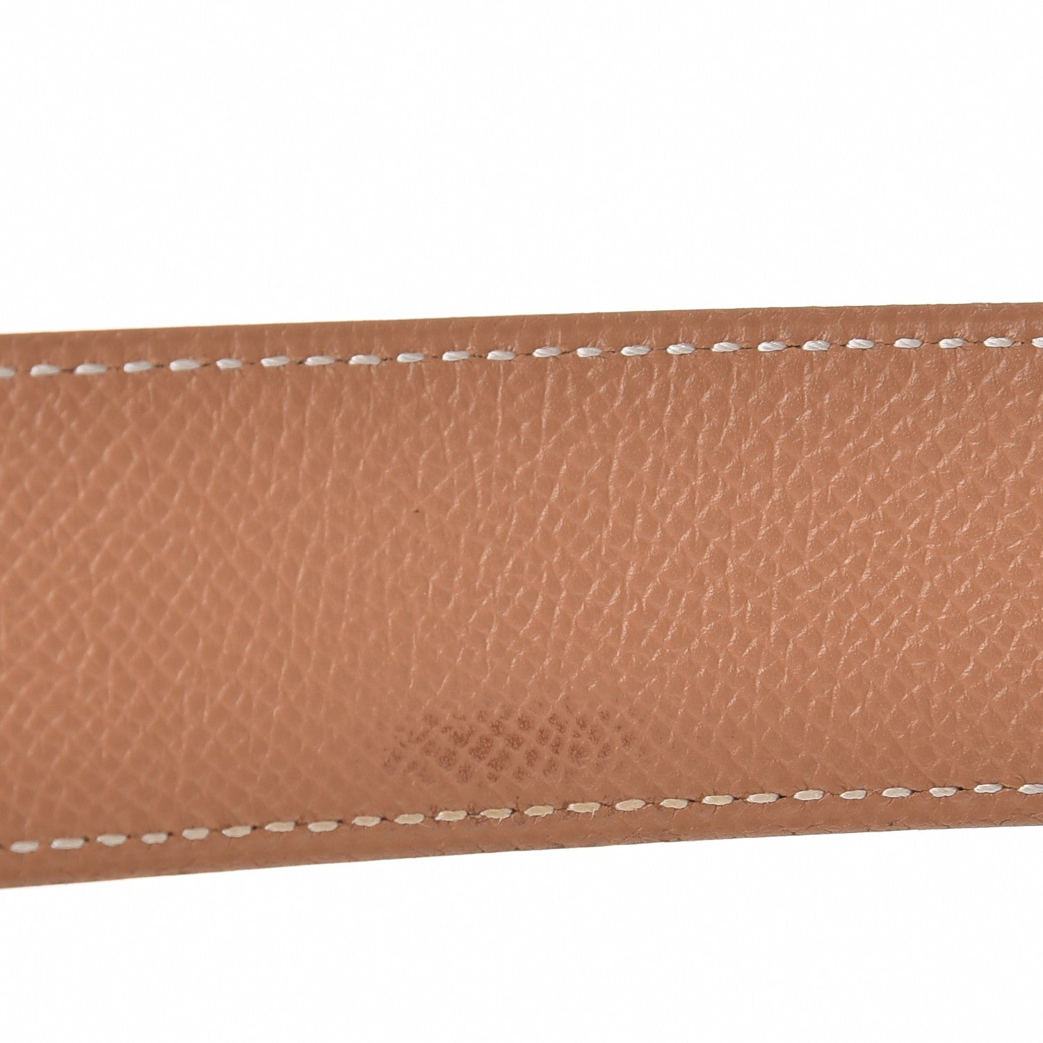 Hermes Courchevel 32mm Belt Strap 70 Chocolate Gold 5 of 6