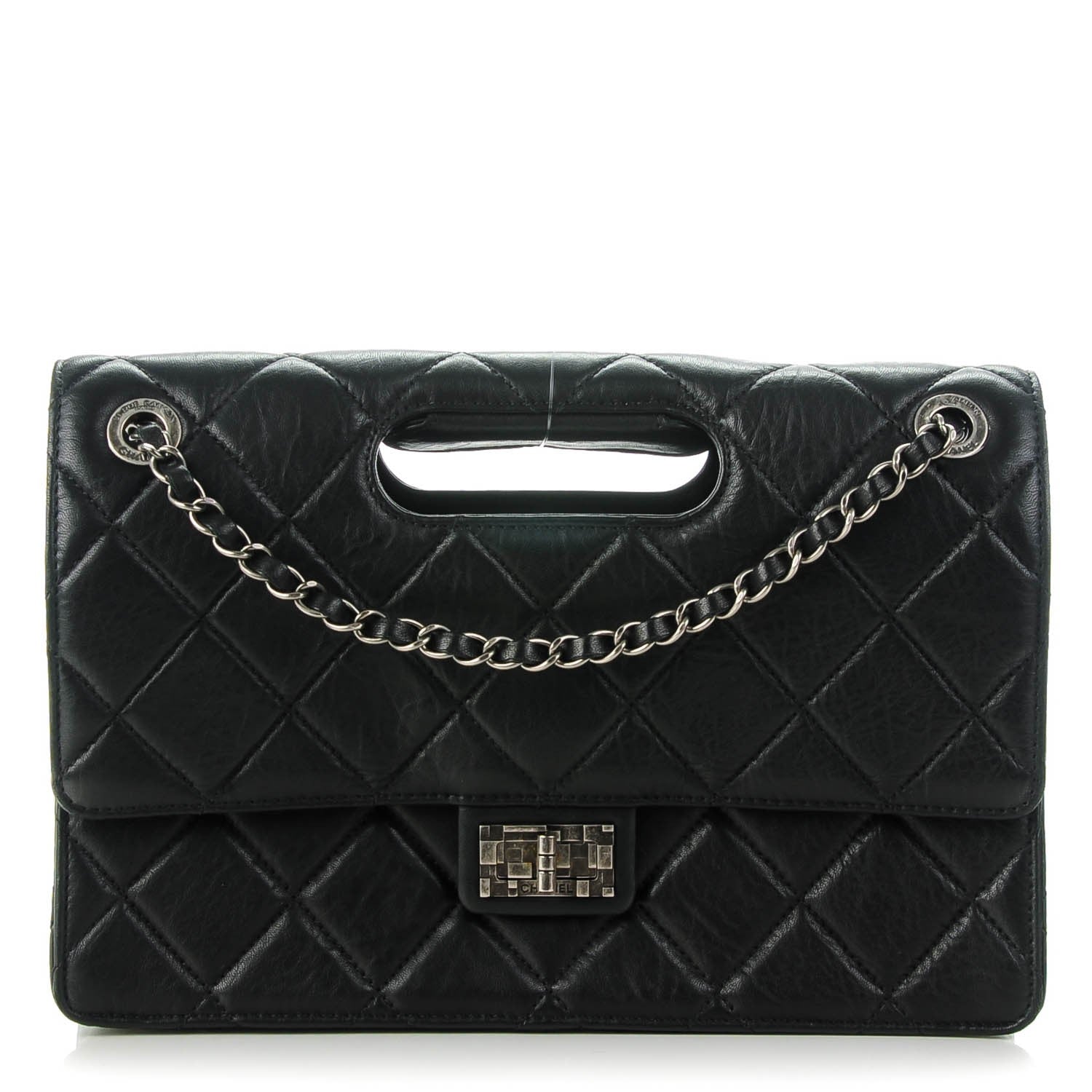 Chanel Washed Lambskin Jumbo Take Away Flap Black 1 of 7