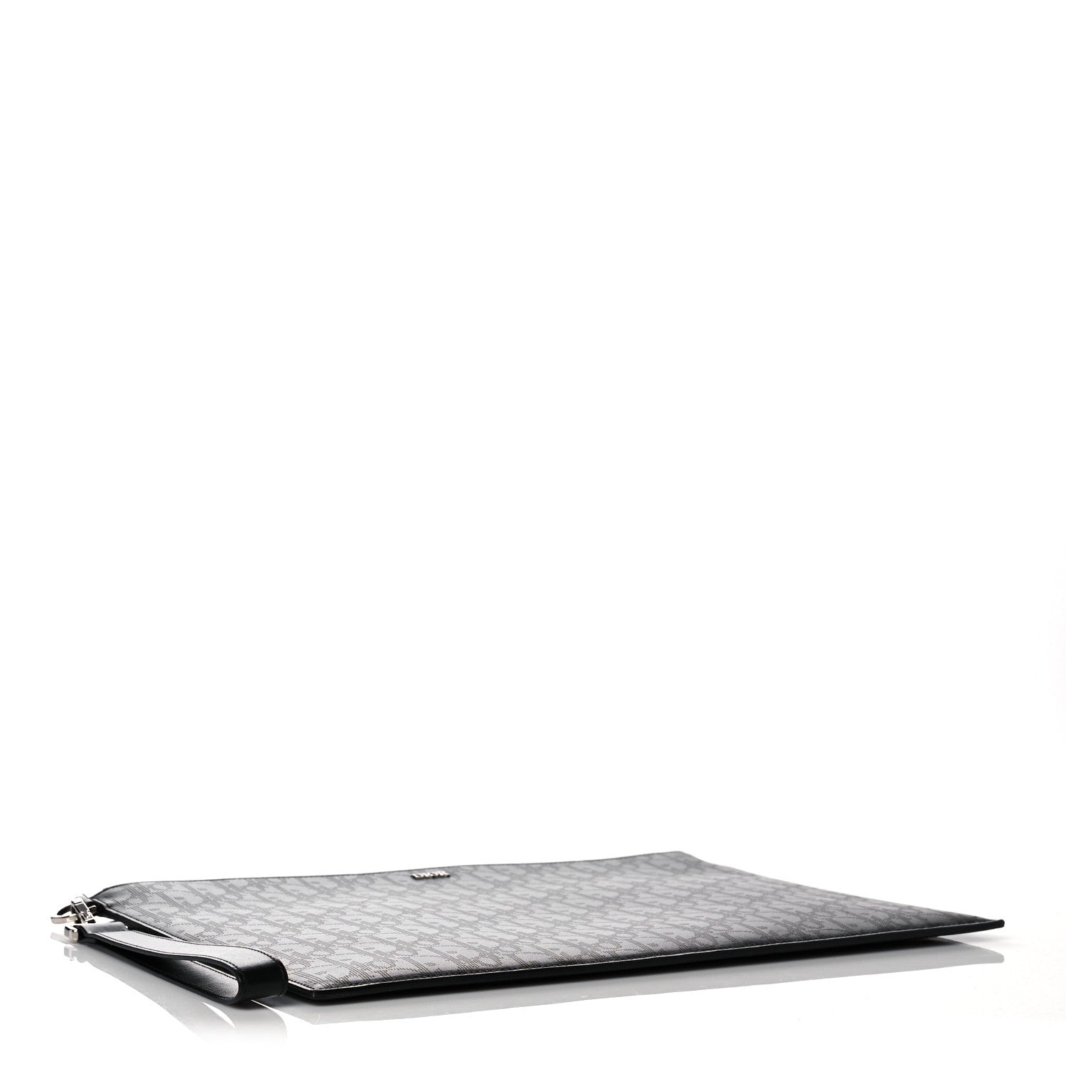 Christian Dior Calfskin Perforated Oblique Galaxy Pouch Black 4 of 10
