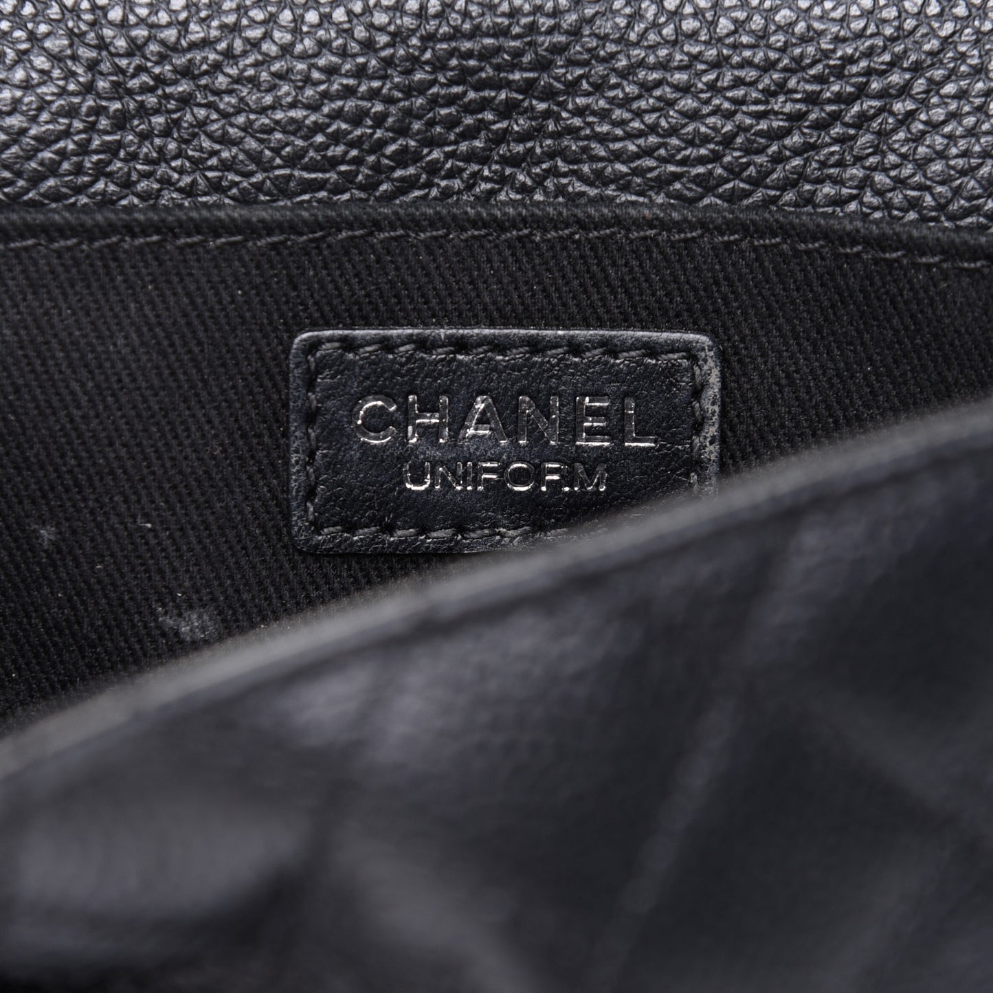 Grained Calfskin Quilted 2.55 Reissue Flap Belt Bag Clutch Black