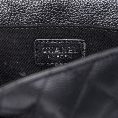 Chanel Grained Calfskin Quilted 2.55 Reissue Flap Belt Bag Clutch Black 6 of 11