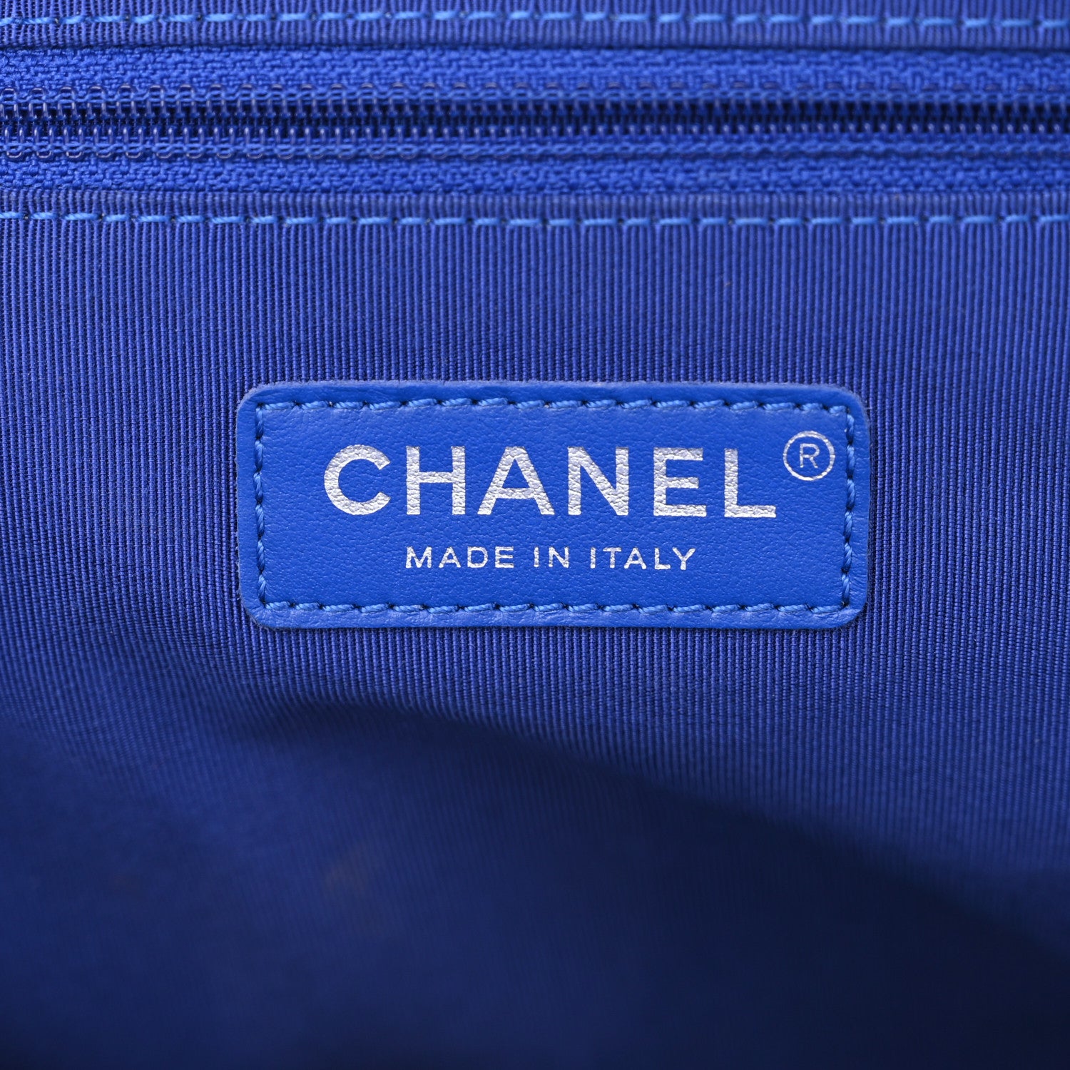 Chanel Canvas Cruise La Pausa Print Backpack Blue Black 6 of 10