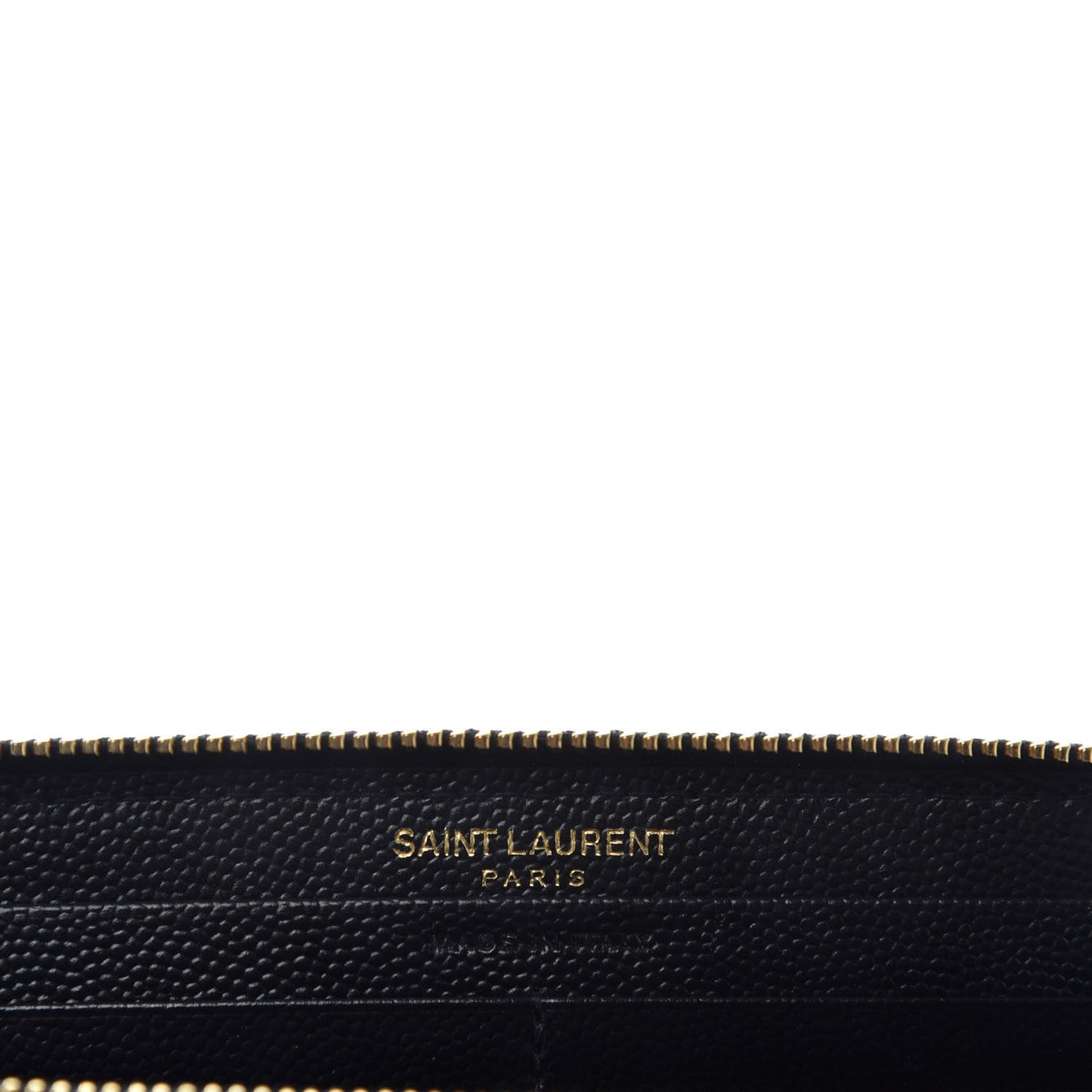 Grain De Poudre Matelasse Chevron Monogram Zip Around Wallet Black