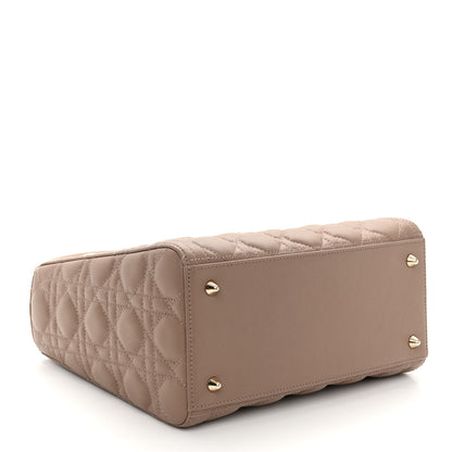 Christian Dior Lambskin Cannage Medium Lady Dior Warm Taupe 5 of 10