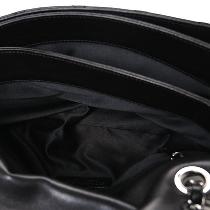 Chanel Lambskin Quilted Jumbo 3 Flap Black 5 of 10