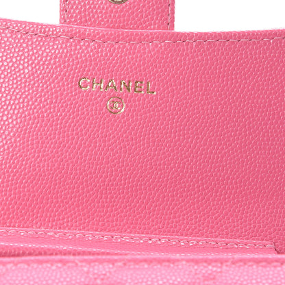 Chanel Caviar Quilted Clutch With Chain Pink 6 of 11