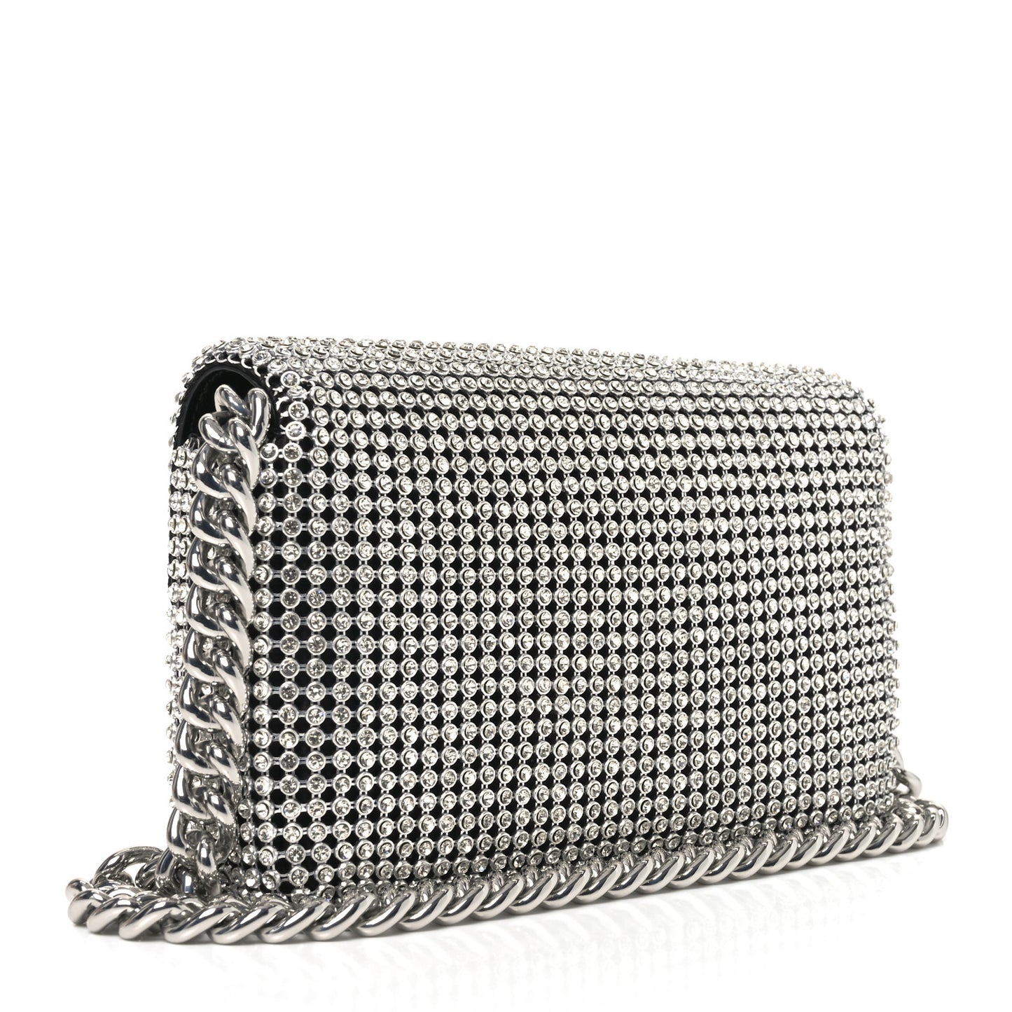 The Rhinestone J Marc Mini Shoulder Bag Silver