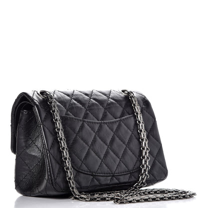Chanel Aged Calfskin Lucky Charms 2.55 Reissue 224 Flap Black 4 of 8