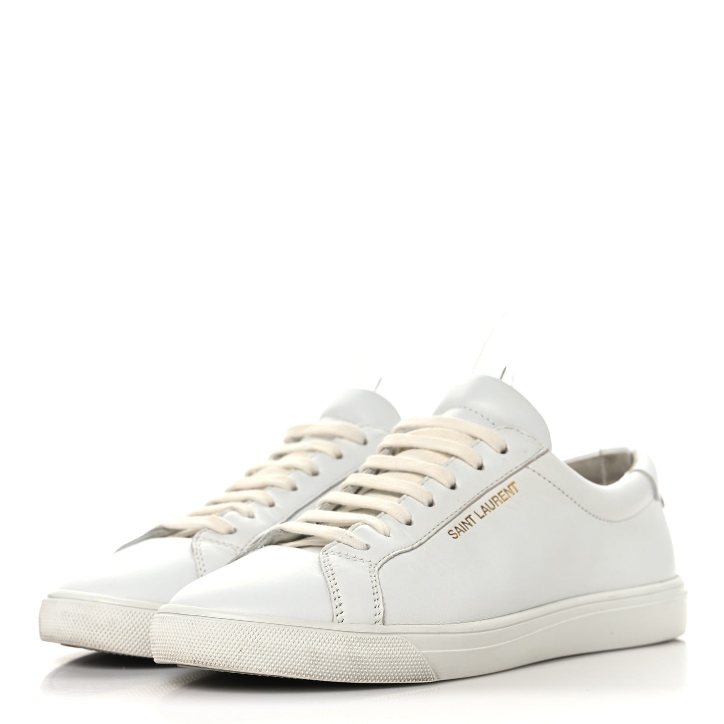 Calfskin Andy Low Top Sneakers 37.5 Blanc Optique