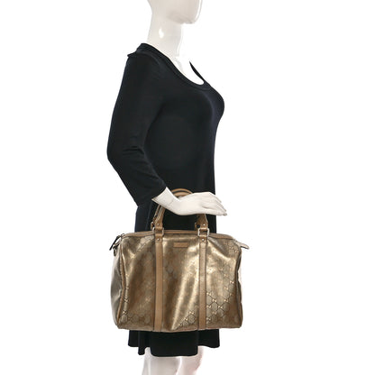 Gucci Imprime Monogram Medium Joy Boston Champagne 2 of 12