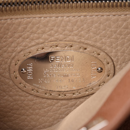 Fendi Cuoio Romano Selleria Bi-Color Medium Peekaboo Iconic Satchel Mou Deserto 7 of 14