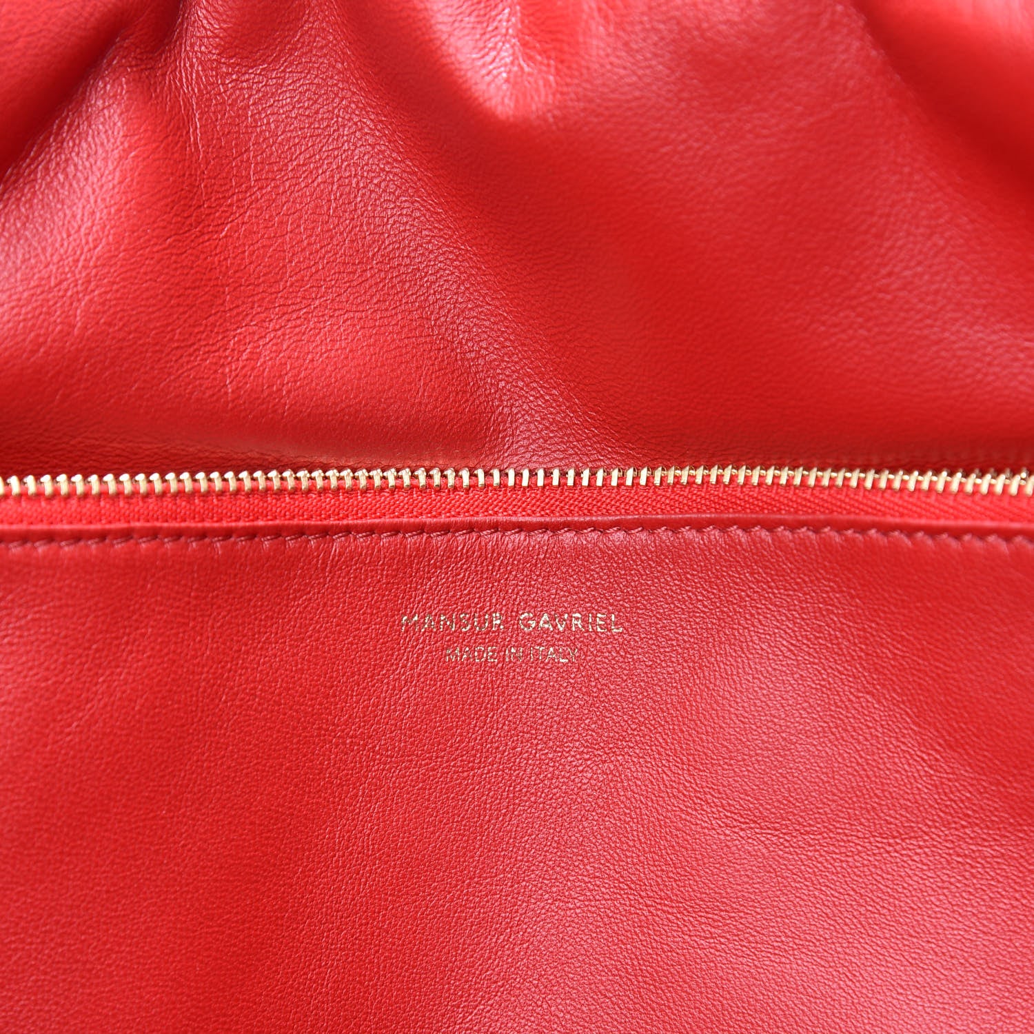 Mansur Gavriel Calfskin Reversible Pillow Tote Black Flamma 6 of 9