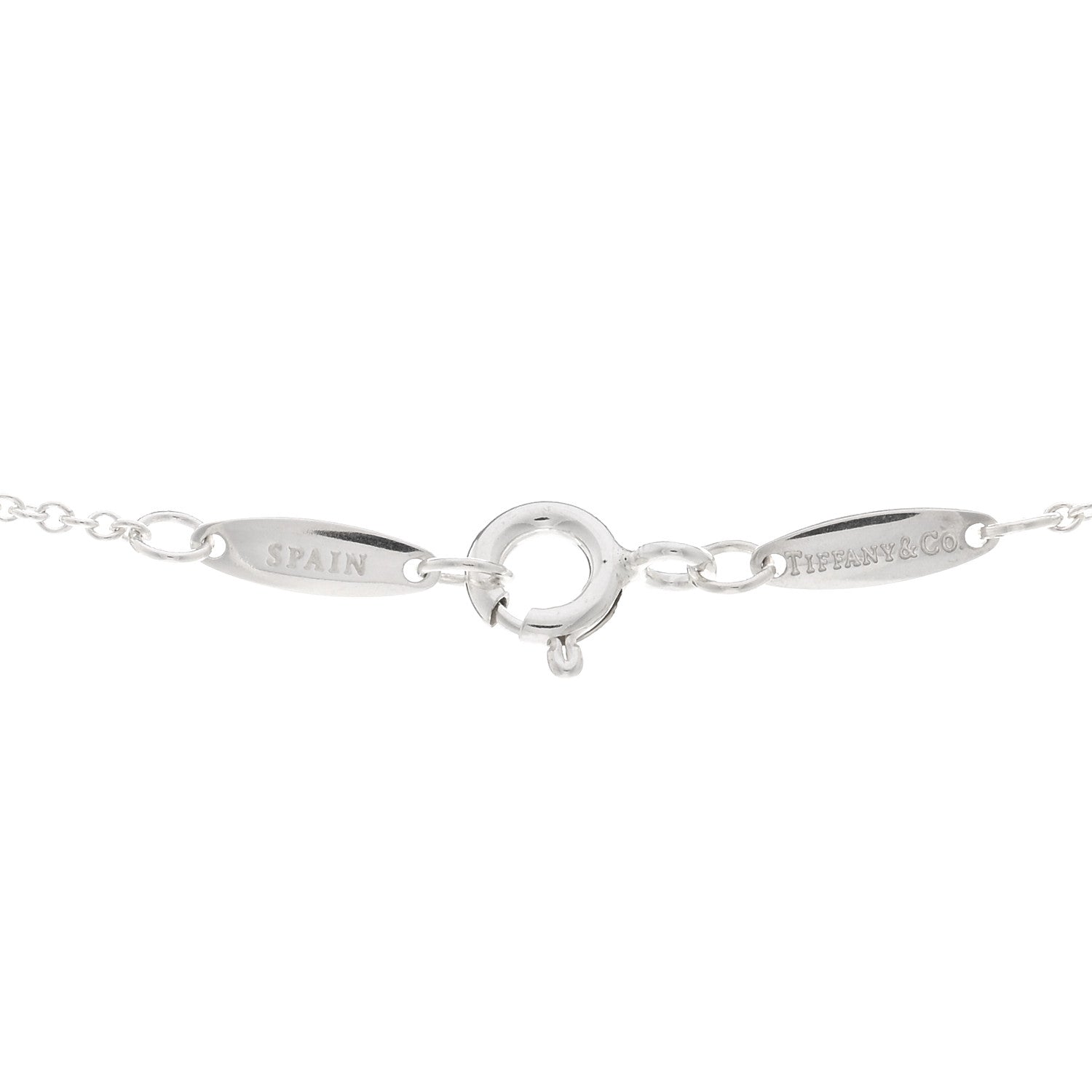 Tiffany Sterling Silver Diamond Elsa Peretti Diamonds by the Yard Y Drop Pendant Necklace 4 of 4