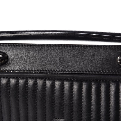 Fendi Shiny Nappa Trapuntata Small DotCom Click Top Handle Chain Satchel Black 13 of 13