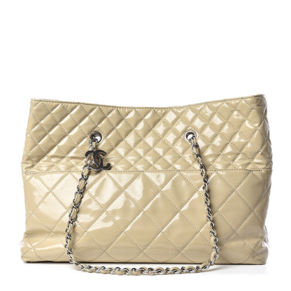 Chanel Vinyl Quilted Large In The Business Tote Beige 1 of 20