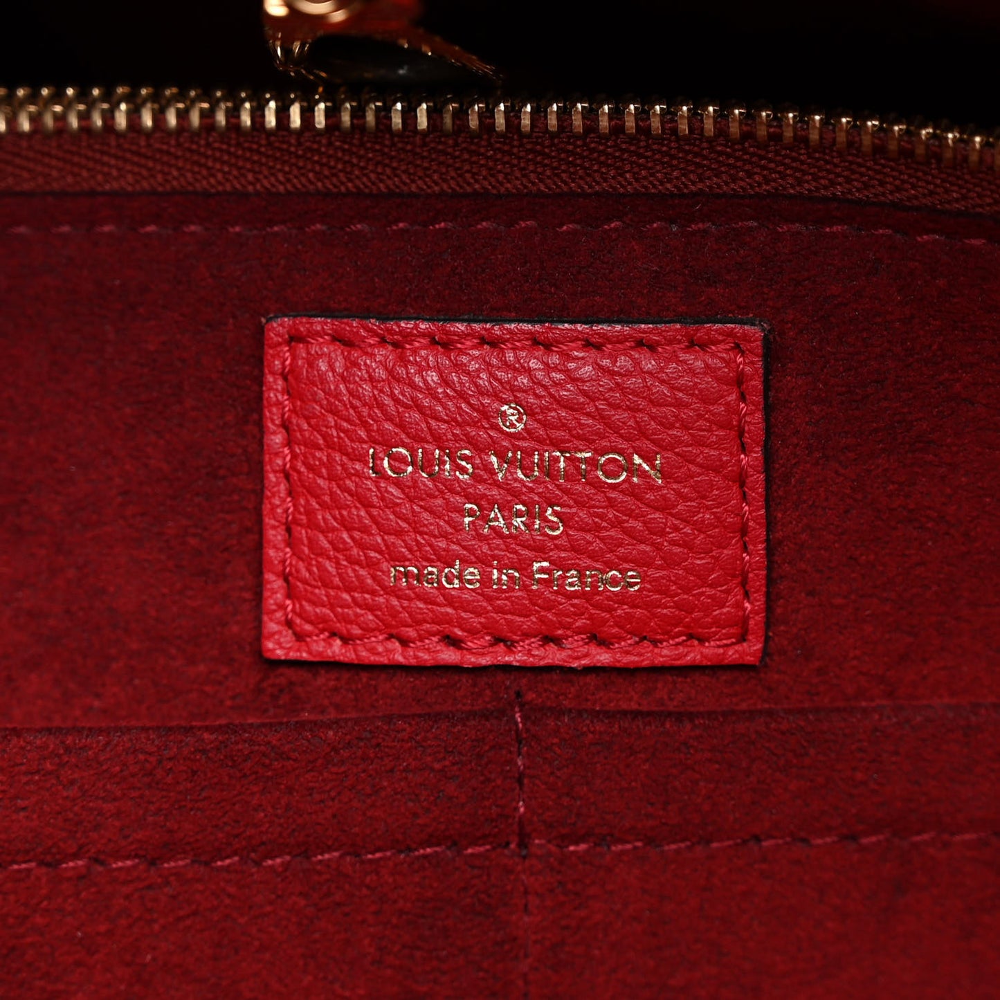 Calfskin Monogram Kimono Tote Cherry