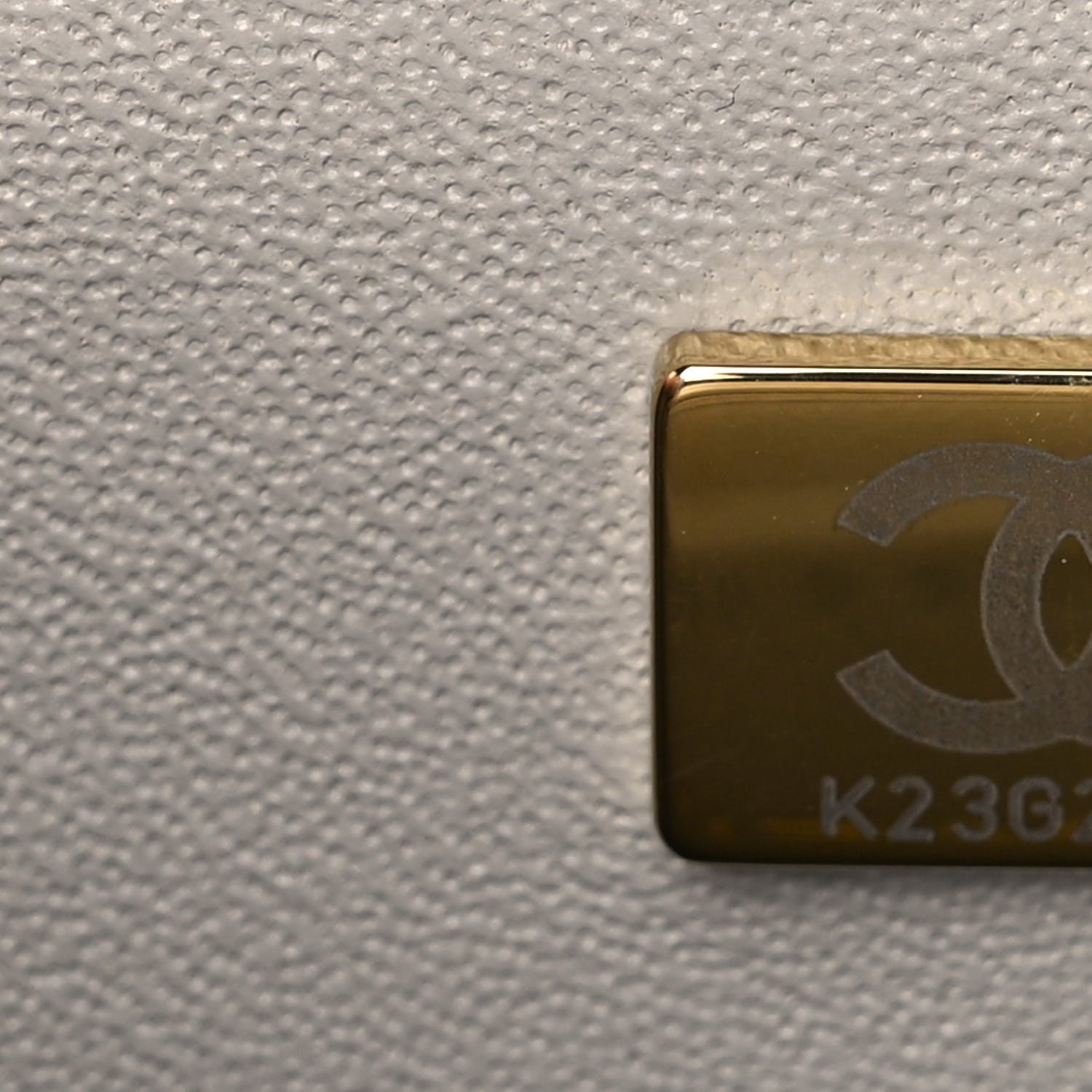 Chanel Lambskin Quilted Mini Square Flap Light Grey 6 of 9