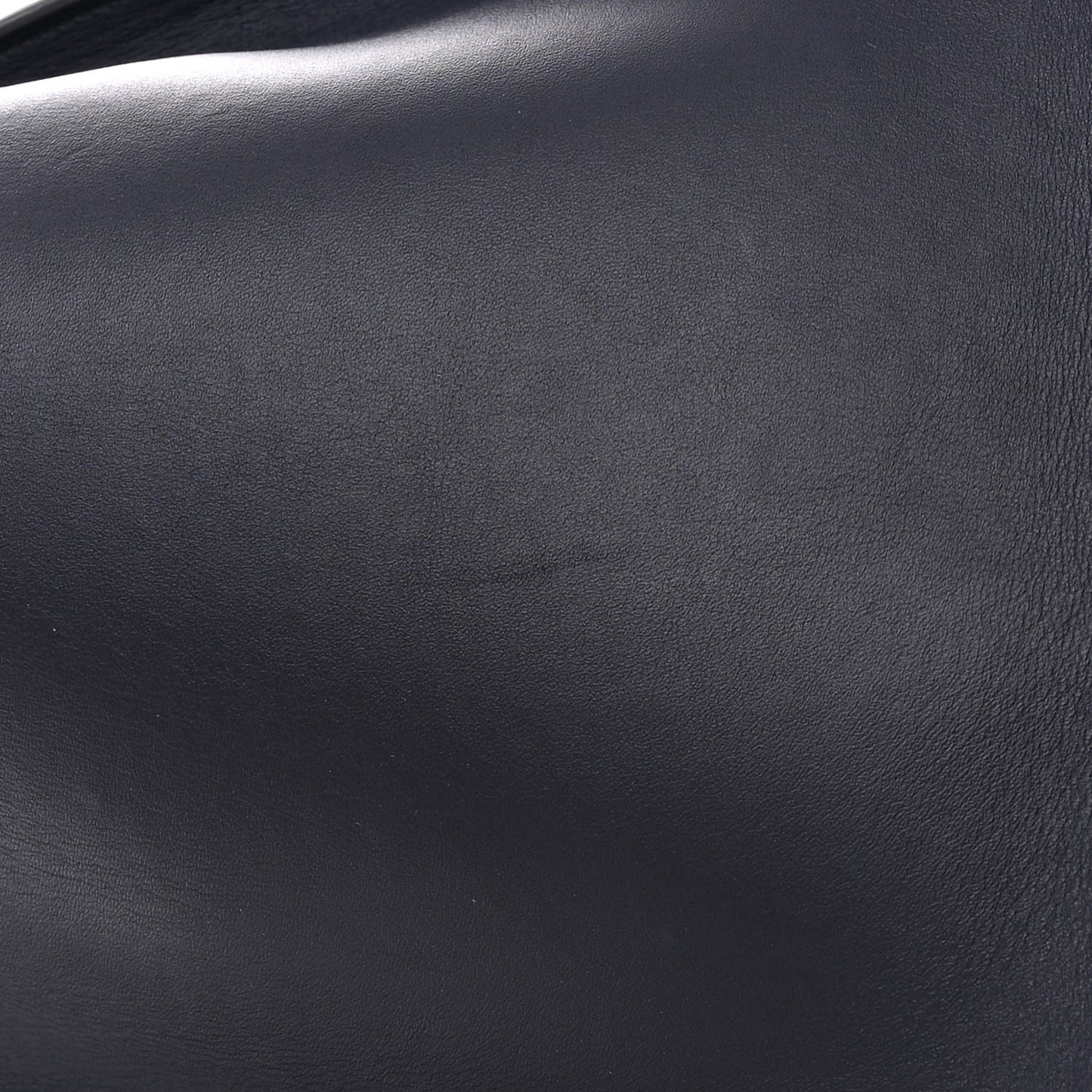 Smooth Calfskin Striped Cotton Canvas Mini Luggage Navy Blue